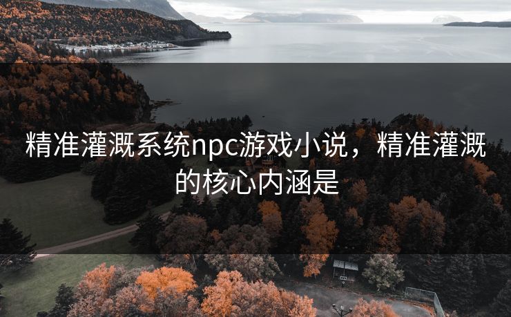 精准灌溉系统npc游戏小说，精准灌溉的核心内涵是